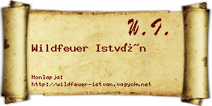 Wildfeuer István névjegykártya